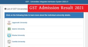 GST Admission Result