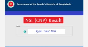 NSI Assistant Director (AD) Result