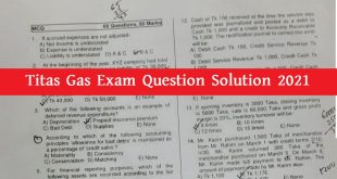 Titas Gas Exam Question Solution